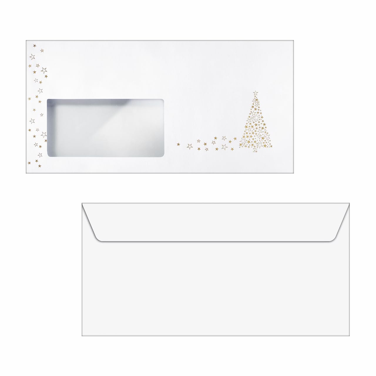sigel-weihnachtsbriefpapier-golden-tree-a4-100-blatt-mit-goldpr-gung image 4