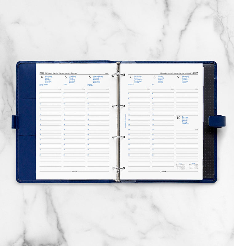 filofax-kalendereinlage-2027-a4-1-woche-2-seiten-multilingual image 3