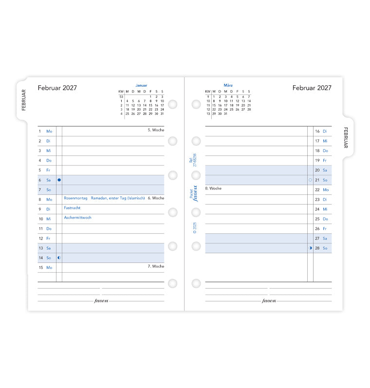 filofax-kalendereinlage-2027-pocket-deutsch-1-monat-2-seiten-mit-tab image 4