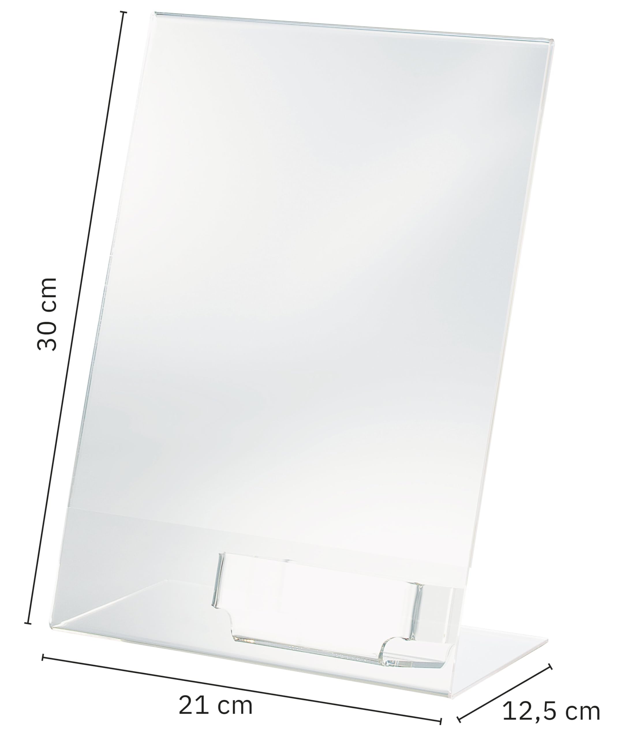 sigel-tischaufsteller-a4-schr-g-acryl-mit-visitenkartenfach image 4