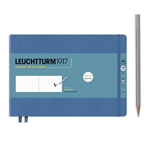 leuchtturm1917-362369-skizzenbuch-landscape-a5-hardcover-denim-150-g-m image 7