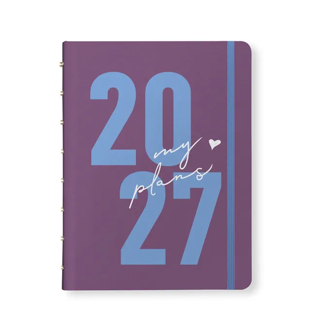 filofax-ultimate-life-companion-a5-planner-my-plans-plum-2027-wochen-monatsplane image 1