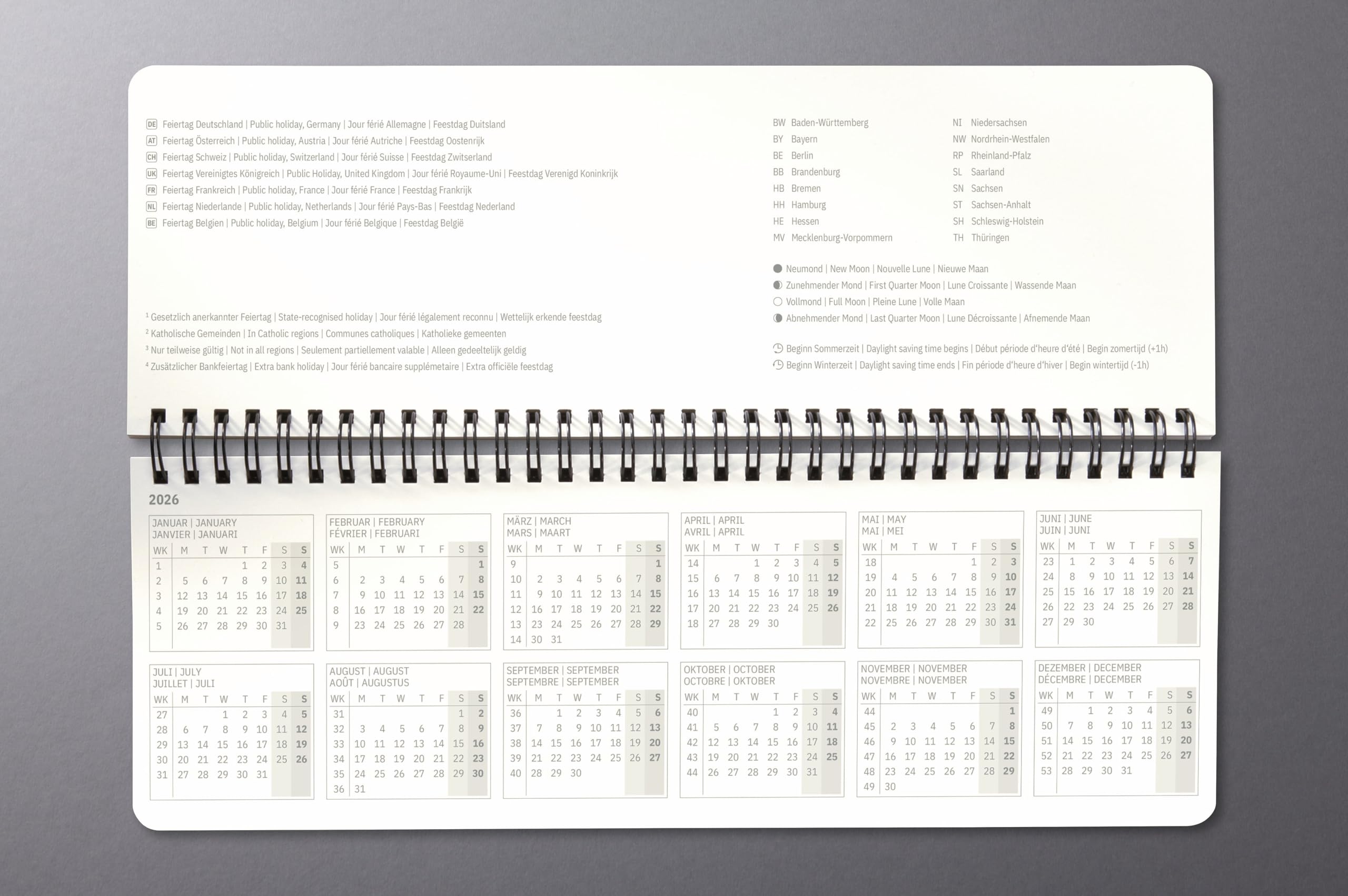 sigel-conceptum-tischkalender-2027-quer-hardcover-dunkelblau image 3